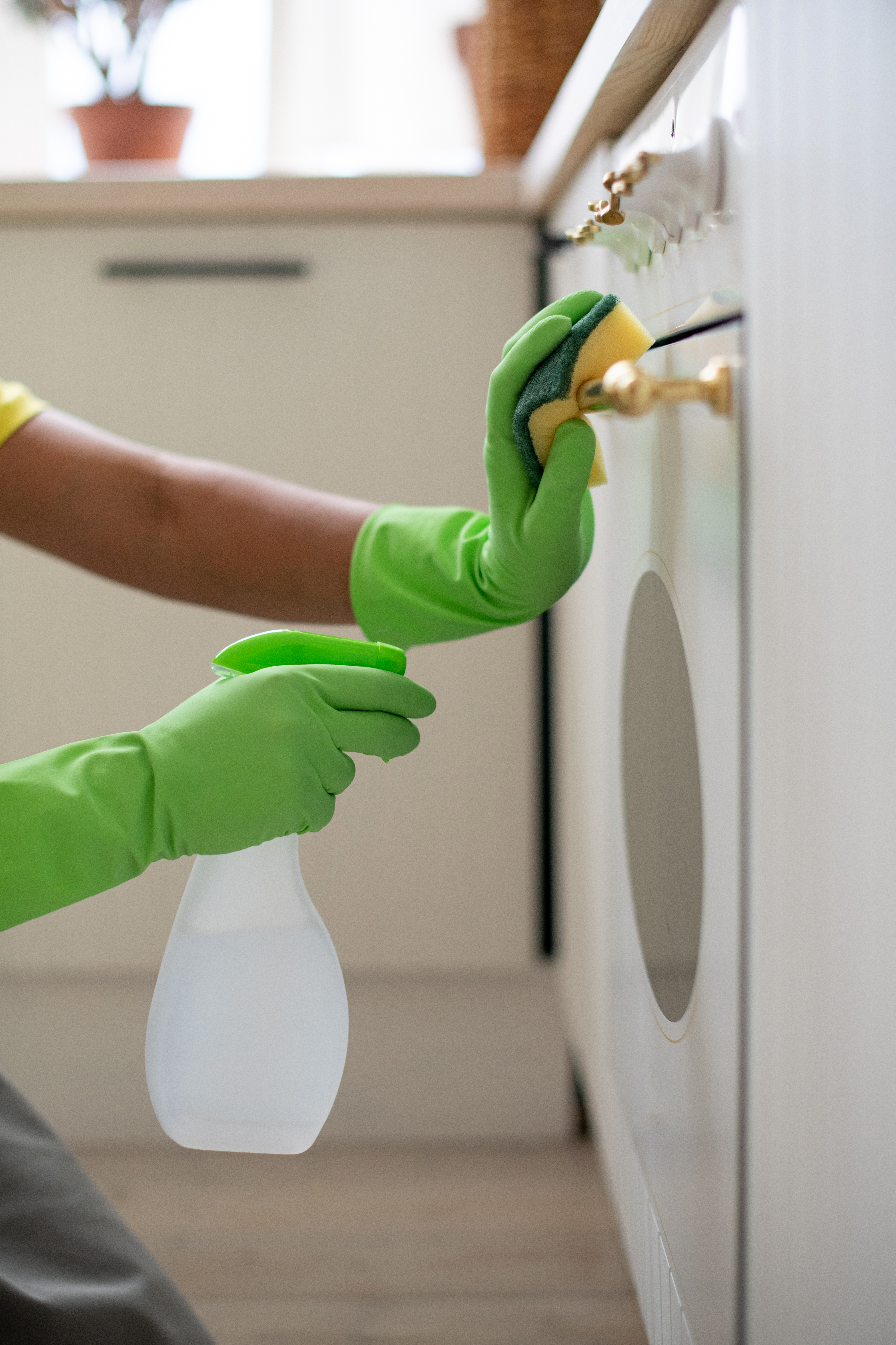 Clean kitchen appliances